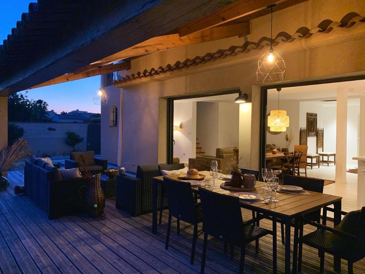Le Petit Bali Spacieuse Villa Pour 8 Avec Piscine Saint-Cyprien  Exterior foto