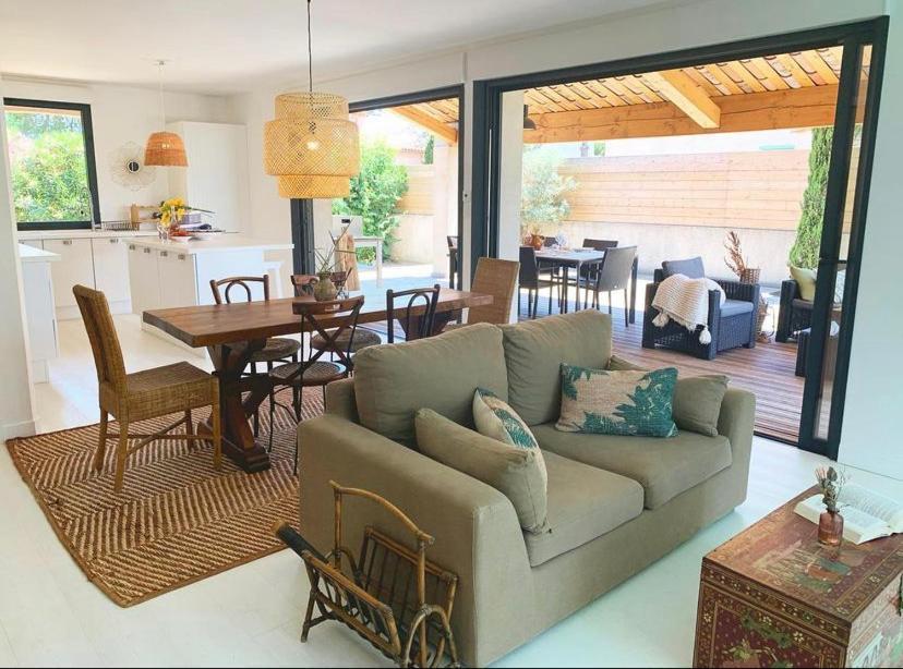 Le Petit Bali Spacieuse Villa Pour 8 Avec Piscine Saint-Cyprien  Exterior foto