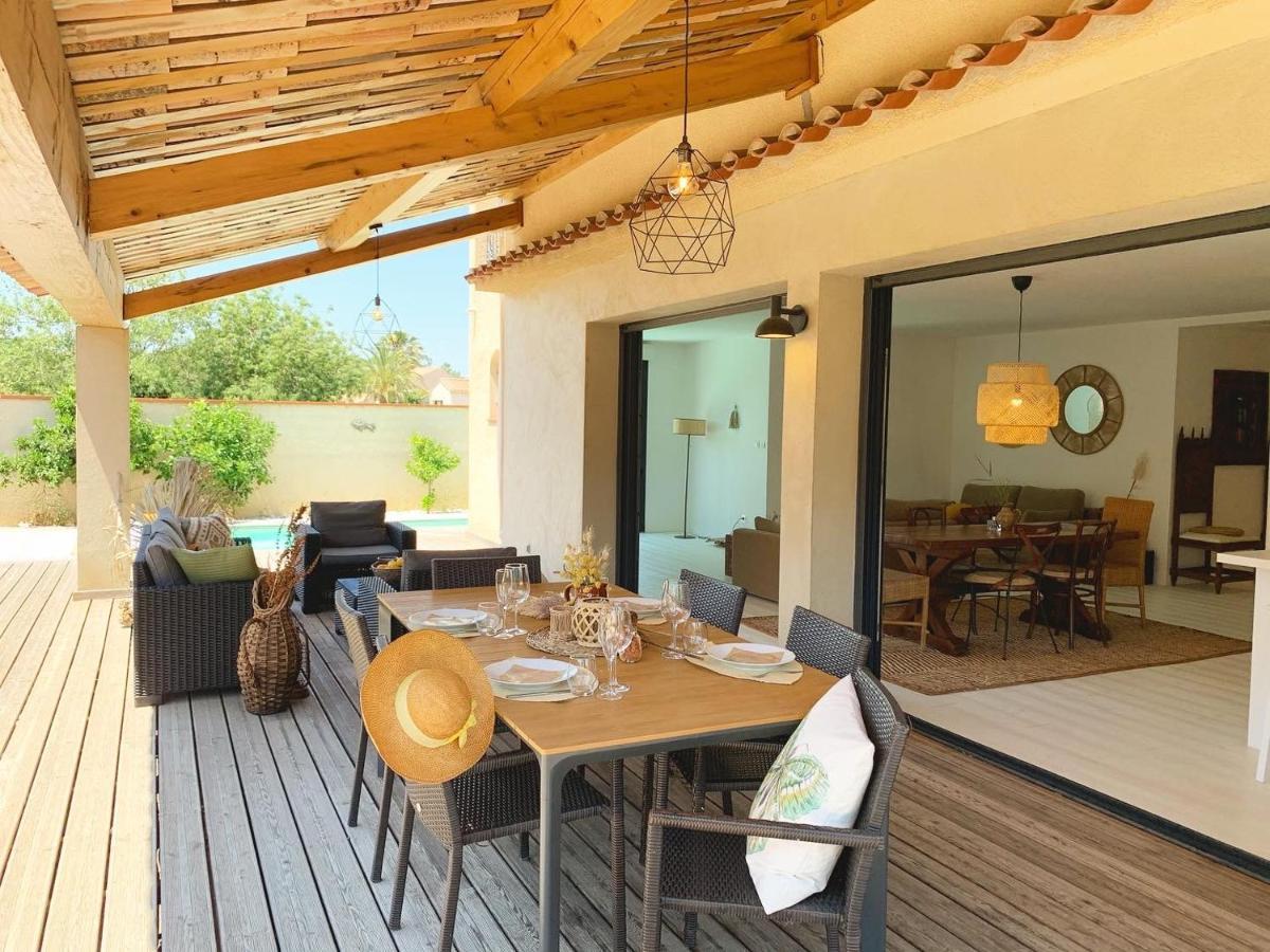 Le Petit Bali Spacieuse Villa Pour 8 Avec Piscine Saint-Cyprien  Exterior foto